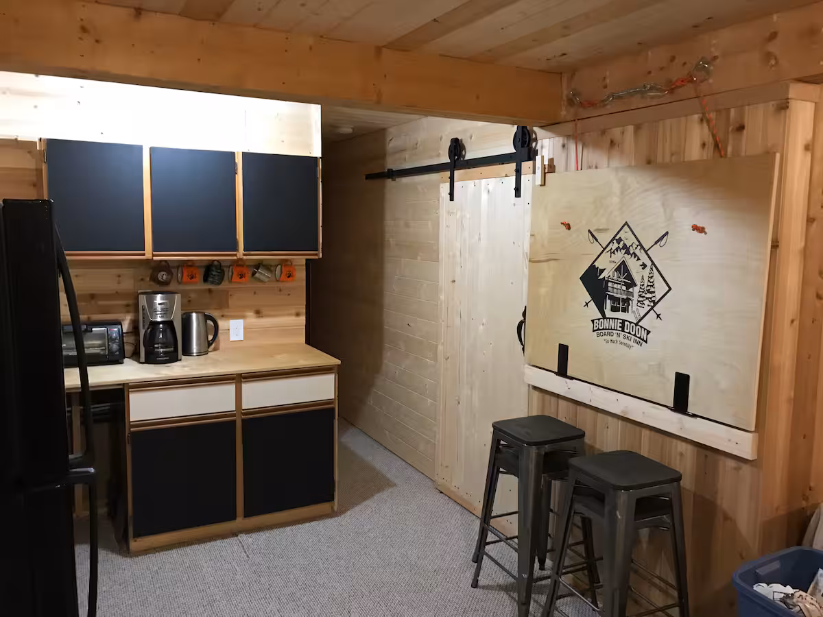 Interior at Bonnie Doon cabin