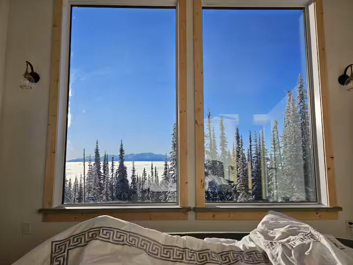 Bedroom at Double Black Retreat cabin